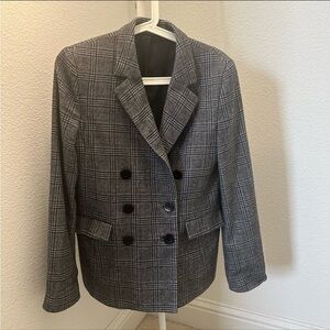 Other stories wool checked Blazer